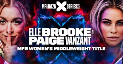 page van zant leaked|OnlyFans stars Paige VanZant, Elle Brooke fight at Misfits Boxing 15